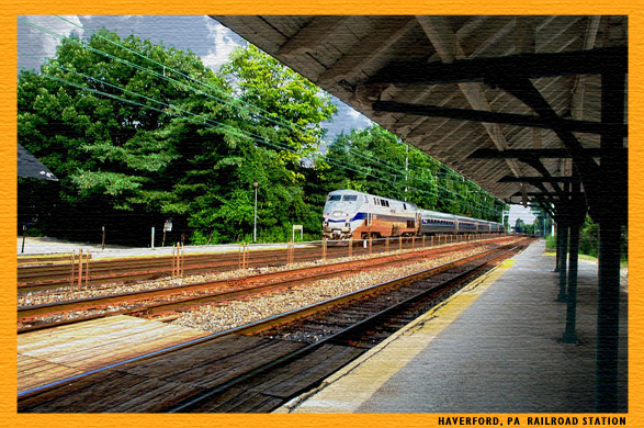 Amtrak at Haverford Station